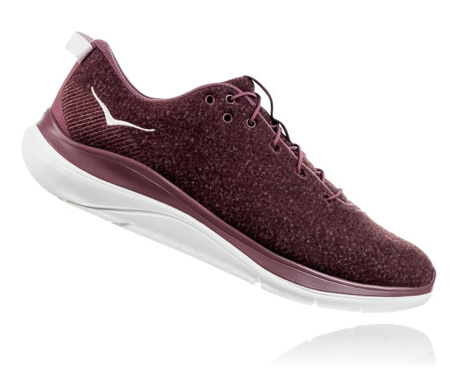 Hoka One One Koşu Ayakkabısı Kadın Kahverengi - Hupana Flow Wool - LW7096512